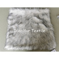 Jacquard Color Long Pile Fur Cushion Cover